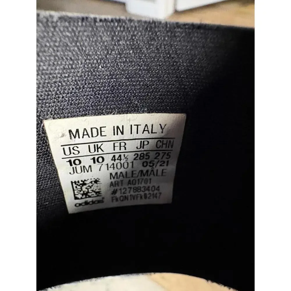 Adidas Black and White Slide Sandals - Men's US 10 - Picture 4 of 4